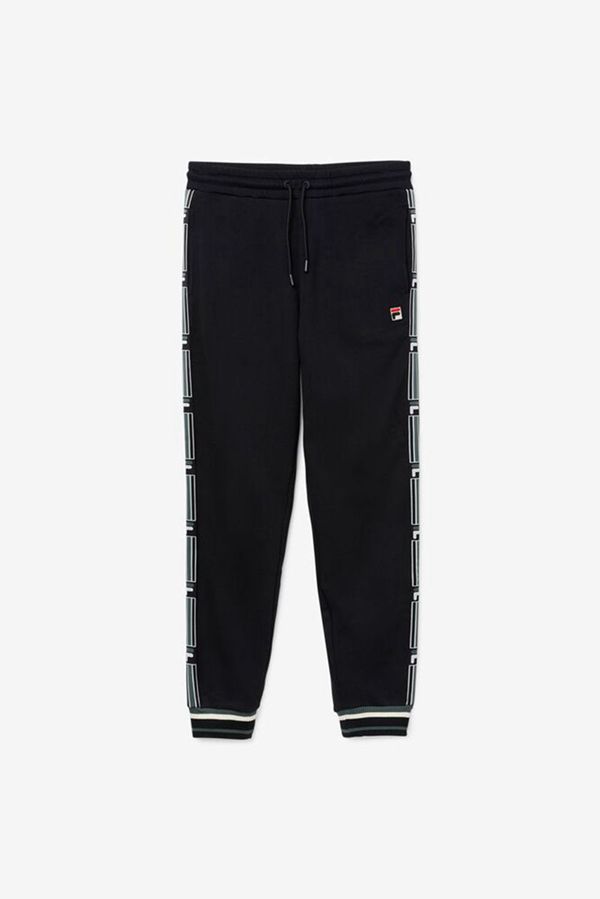 Pantalones Fila Hombre Negras - Danube Black Track - España 089713SJZ